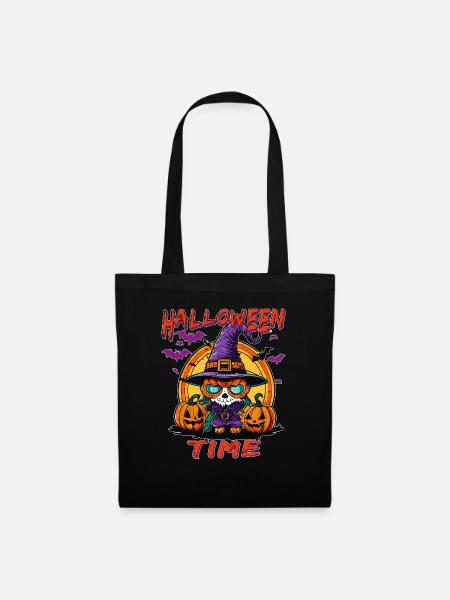 HALLOWEEN TIME - Stoffbeutel - Schwarz