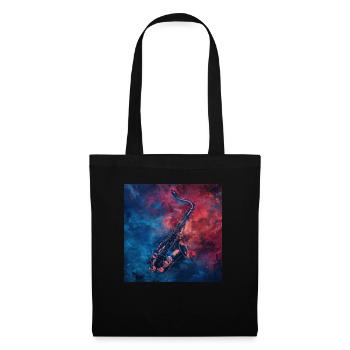 Saxophone - Sac en tissu - noir - Devant