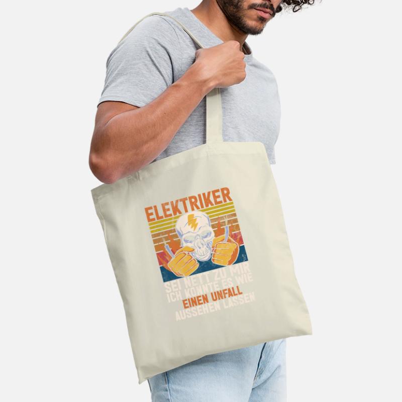 Electronics Technician Electrics Profession Volt Electrical Engineering Tote Bag