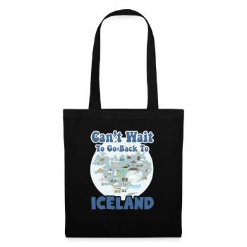 Can't Wait To Go Back To Iceland - Tote Bag - black - Front