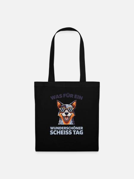 Australischer Rinderhund - Stoffbeutel - Schwarz