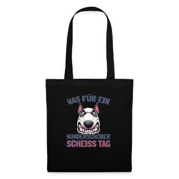 Bull Terriers, please keep your mouth shut - Tote Bag - black - Front