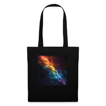 Flûte traversière - Sac en tissu - noir - Devant