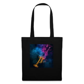 Trompette - Sac en tissu - noir - Devant