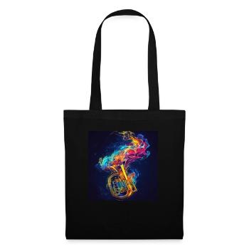 Tuba - Sac en tissu - noir - Devant