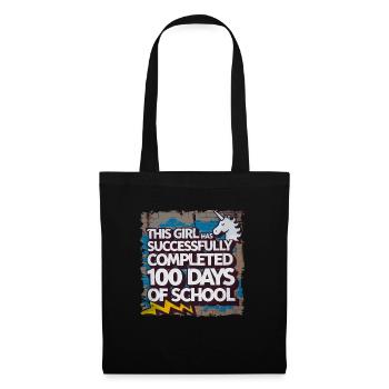 Funny Outfit teacher & student 100 days of school - Tote Bag - black - Front
