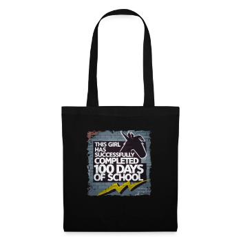 Funny Outfit teacher & student 100 days of school - Tote Bag - black - Front