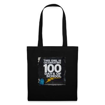 Funny Outfit teacher & student 100 days of school - Tote Bag - black - Front