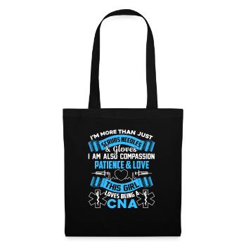 CNA Loves Being A CNA - Tote Bag - black - Front
