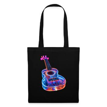 Ukulele - Stoffbeutel - Schwarz - Vorne
