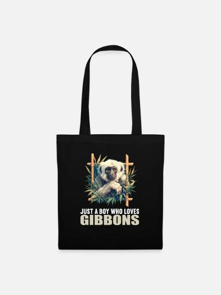 Gibbons Gibbon - Stoffbeutel - Schwarz