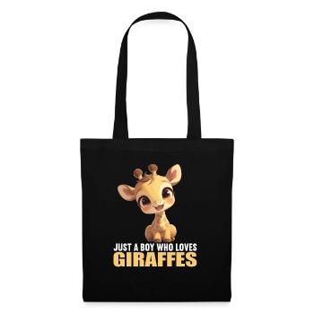 Girafes Girafe - Sac en tissu - noir - Devant