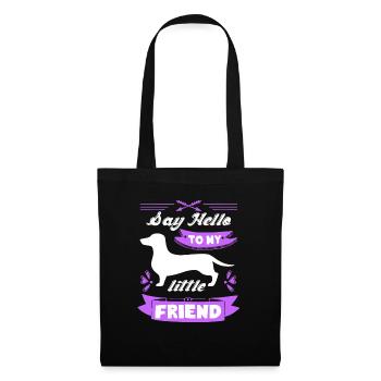 Dachshund Say Hello To My Dachshund - Tote Bag - black - Front