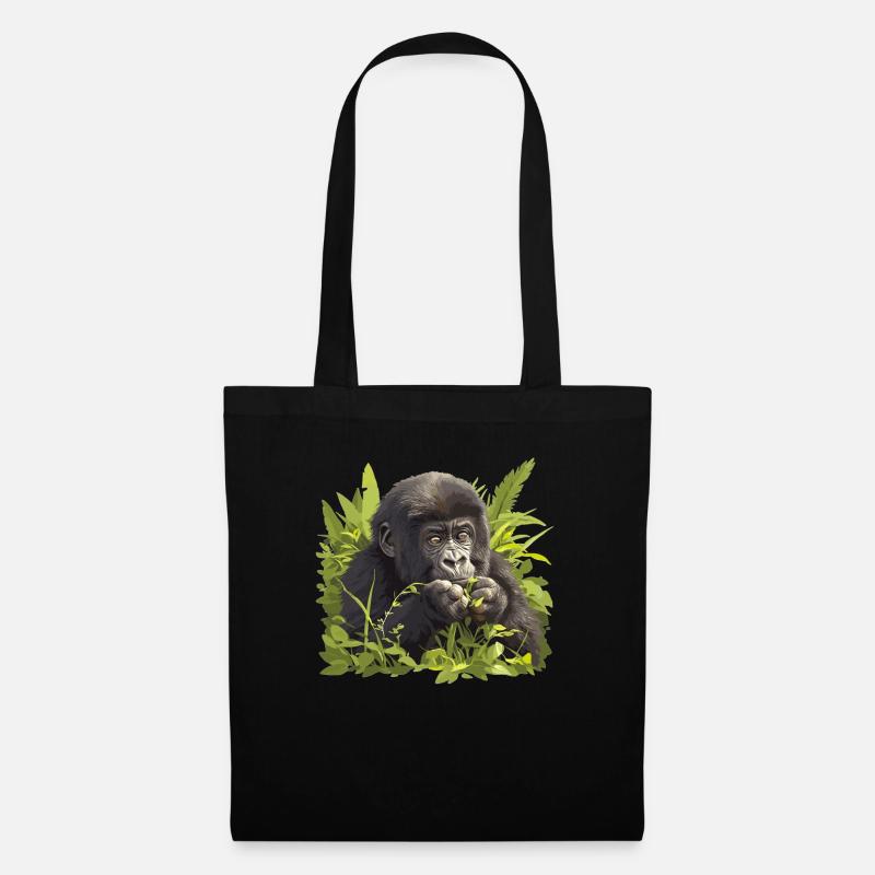 Gorillas Gorilla - Stoffbeutel - Schwarz