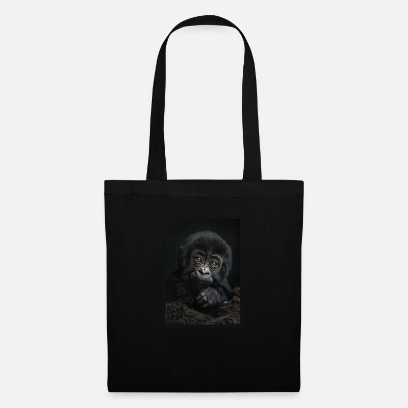 Gorillas Gorilla - Stoffbeutel - Schwarz