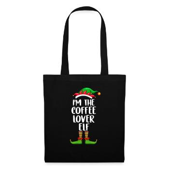 Je suis l’amoureux du café Chemise elfe assortie famille - Sac en tissu - noir - Devant
