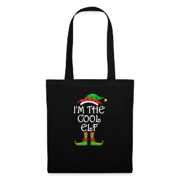 I'm The Cool Elf Shirt Matching Family Christmas - Tote Bag - black - Front