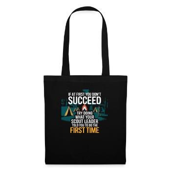 Scout Leader Scouting Campfire Camping Tent - Tote Bag - black - Front