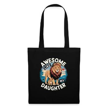 Awesome Like My Daughter Dad Father's Day & Mother's Day - Tote Bag - black - Front