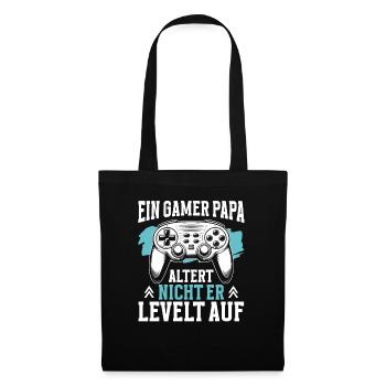 Gamer Papa Papa Amateur de jeux vidéo PC - Sac en tissu - noir - Devant