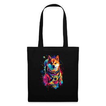 Shiba Inu - Stoffbeutel - Schwarz - Vorne