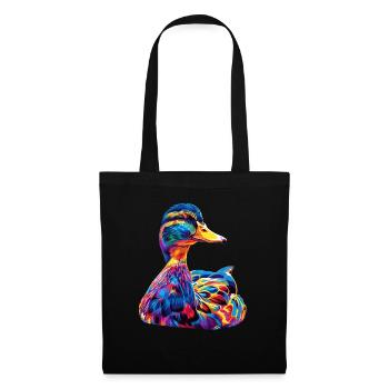 Ente - Stoffbeutel - Schwarz - Vorne
