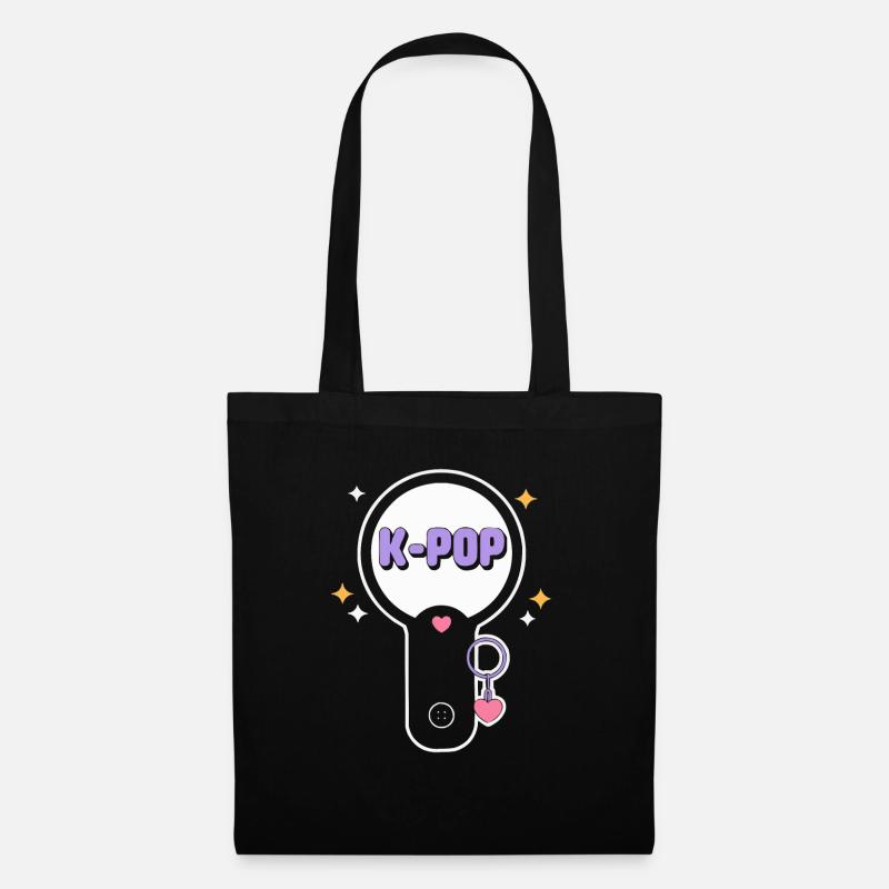K-Pop Musique pop coréenne Corée du Sud Kpop Lightstick - Sac en tissu - noir