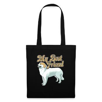 Great Pyrenees Is My Best Friend - Tote Bag - black - Front