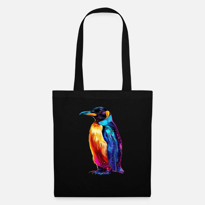 Pinguin - Stoffbeutel - Schwarz