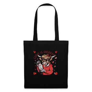 Single Valentine's Day Love Cupid Funny Saying - Tote Bag - black - Front