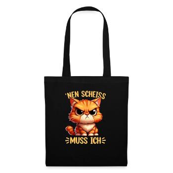 I have to give a shit to cat lovers sarcastically - Tote Bag - black - Front
