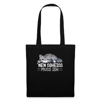 I have to give a shit to cat lovers sarcastically - Tote Bag - black - Front
