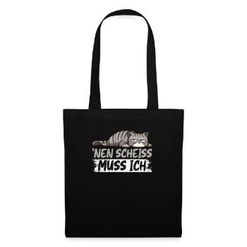 I have to give a shit to cat lovers sarcastically - Tote Bag - black - Front