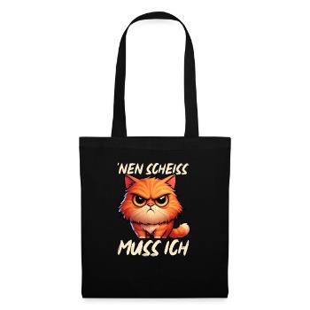 I have to give a shit to cat lovers sarcastically - Tote Bag - black - Front