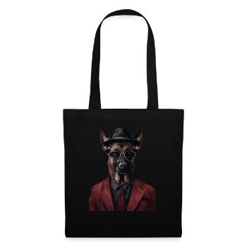 Belgischer Malinois - Stoffbeutel - Schwarz - Vorne