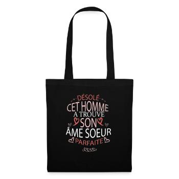 Cet Homme a trouvé son Âme Sœur - Sac en tissu - noir - Devant