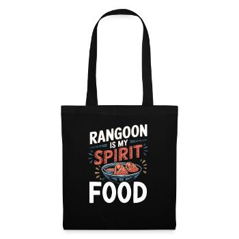 Crabe Rangoon Lover Américain Chinois Fruits de mer - Sac en tissu - noir - Devant