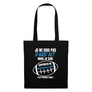 Supporter Parfait Montpellier Rugby - Sac en tissu - noir - Devant