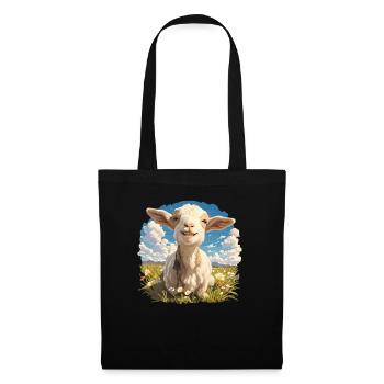 Chèvres chèvre - Sac en tissu - noir - Devant