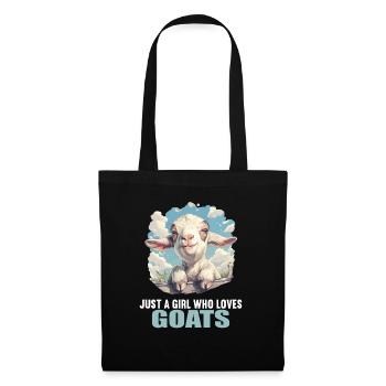 Chèvres chèvre - Sac en tissu - noir - Devant