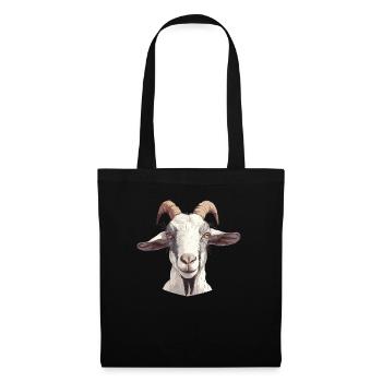 Chèvres chèvre - Sac en tissu - noir - Devant