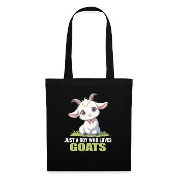 Chèvres chèvre - Sac en tissu - noir - Devant