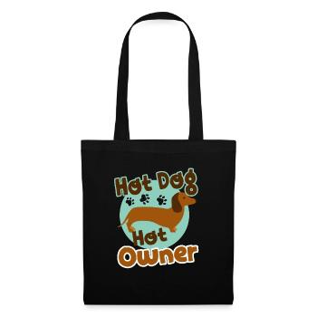 Hot Dachshund Hot Dog Hot Owner - Tote Bag - black - Front