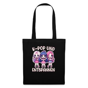 K-Pop Musique coréenne Kpop Fans Kdrama - Sac en tissu - noir - Devant