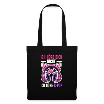 K-Pop Koreanischer Musik Kpop Fans Kdrama - Stoffbeutel - Schwarz - Vorne