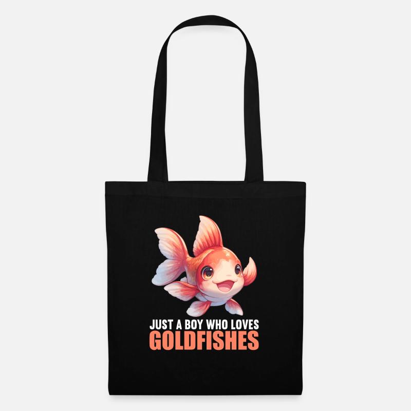 Goldfische Goldfisch - Stoffbeutel - Schwarz