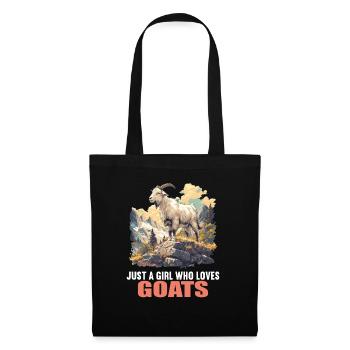 Chèvres chèvre - Sac en tissu - noir - Devant