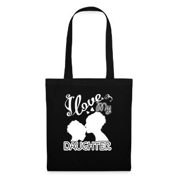 I Love My Daughter - Tote Bag - black - Front