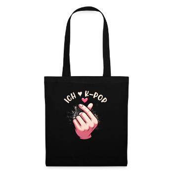 K-Pop Koreanischer Musik Kpop Fans Kdrama - Stoffbeutel - Schwarz - Vorne