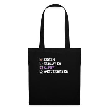 K-Pop Koreanischer Musik Kpop Fans Kdrama - Stoffbeutel - Schwarz - Vorne